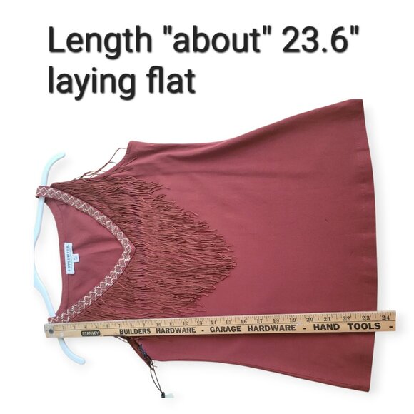 Western Fringe Embroidered Tank Top Idyllwind S New - Picture 12 of 12